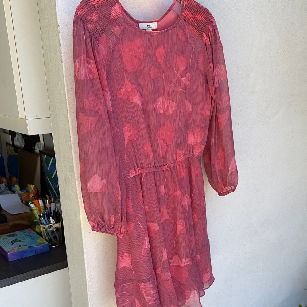 Pink Floral Women’s Halston Dress